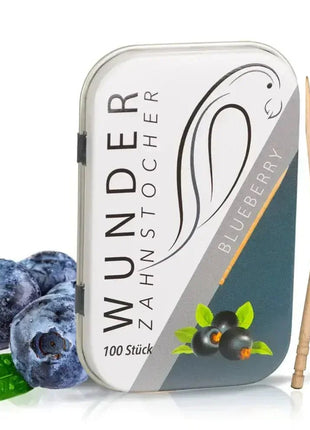 Wunderzahnstocher – 100 Aromatisierte Zahnstocher - Blaubeere Linkreich