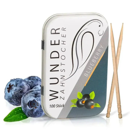 Wunderzahnstocher – 100 Aromatisierte Zahnstocher - Blaubeere Linkreich