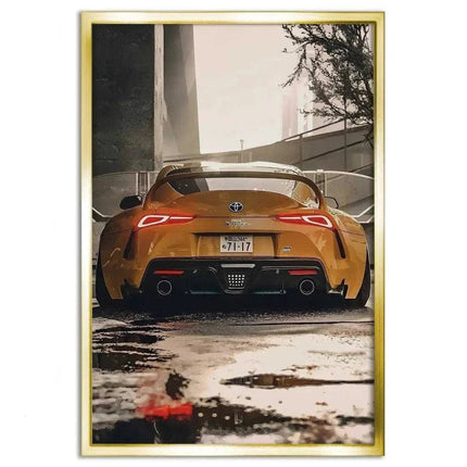 Yellow Supra - Auto Leinwandbild (Canvas) kaufen bei Linkreich – Jetzt entdecken!