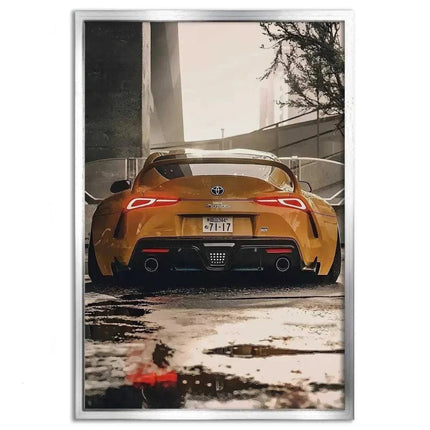 Yellow Supra - Auto Leinwandbild (Canvas) kaufen bei Linkreich – Jetzt entdecken!