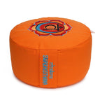 orange / Symbol: Sakral-Chakra (Swadhisthana) / Buchweizenschalen / 33 x 33 x 15 cm
