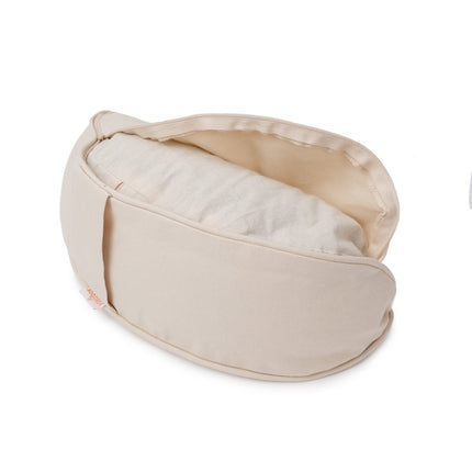 Yogakissen Halbmond BASIC Lotus Stick weiß