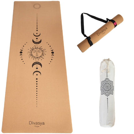 Yogamatte Kork: viele Yoga-Designs | inkl. Hülle & Tragegurt