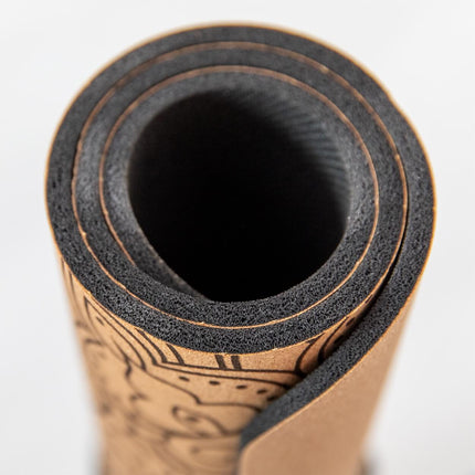 Yoga Pad aus Naturkautschuk & Kork (64x33cm)
