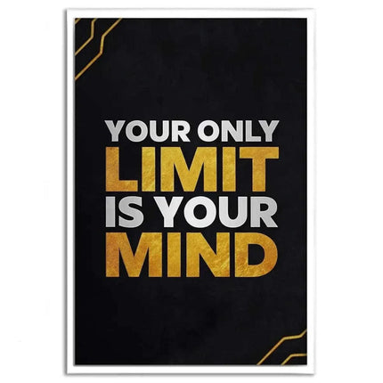 Your only limit is your mind - Leinwandbild Motivation (Canvas) kaufen bei Linkreich – Jetzt entdecken!