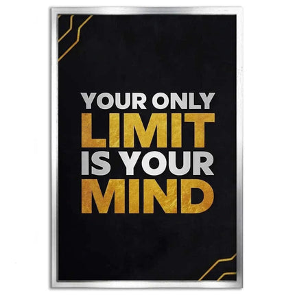 Your only limit is your mind - Leinwandbild Motivation (Canvas) kaufen bei Linkreich – Jetzt entdecken!