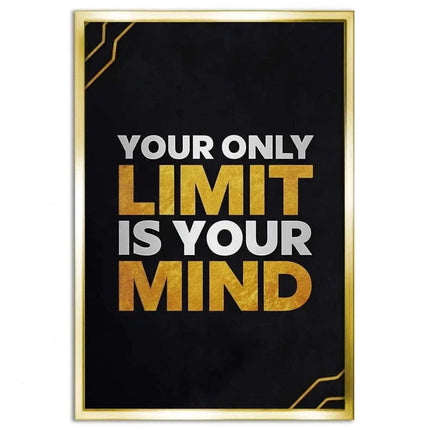 Your only limit is your mind - Leinwandbild Motivation (Canvas) kaufen bei Linkreich – Jetzt entdecken!