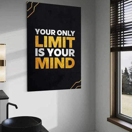 Your only limit is your mind - Leinwandbild Motivation (Canvas) kaufen bei Linkreich – Jetzt entdecken!