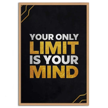 Your only limit is your mind - Leinwandbild Motivation (Canvas) kaufen bei Linkreich – Jetzt entdecken!