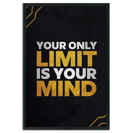 Your only limit is your mind - Leinwandbild Motivation (Canvas) kaufen bei Linkreich – Jetzt entdecken!