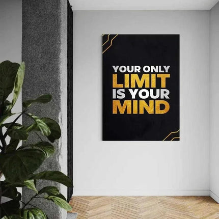 Your only limit is your mind - Leinwandbild Motivation (Canvas) kaufen bei Linkreich – Jetzt entdecken!