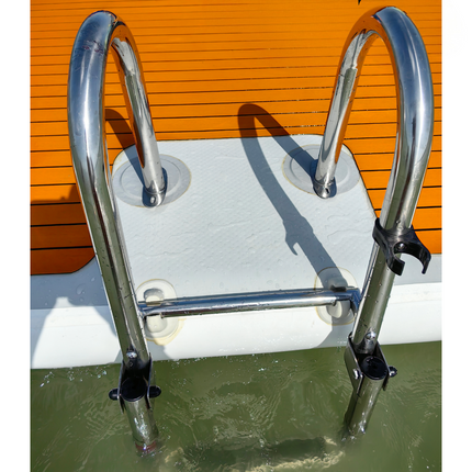 Badeleiter aus Edelstahl, passend zum yourFLOAT