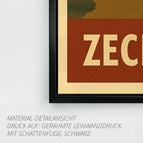 Gerahmte Leinwand mit Schattenfuge (3 cm) / 20 x 20 cm / ohne Aufhängeset - Mattschwarzer Schweberahmen