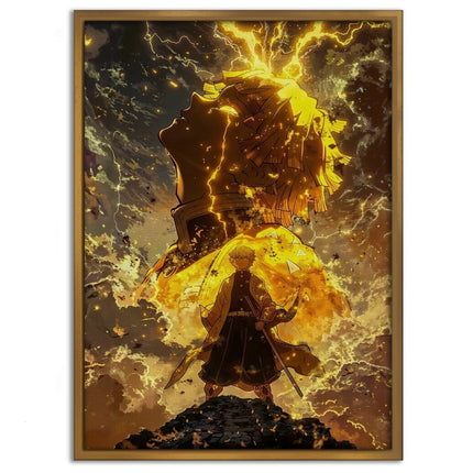 Zenitsu Rage - Demon Slayer - Anime Leinwandbild (Canvas) kaufen bei Linkreich – Jetzt entdecken!