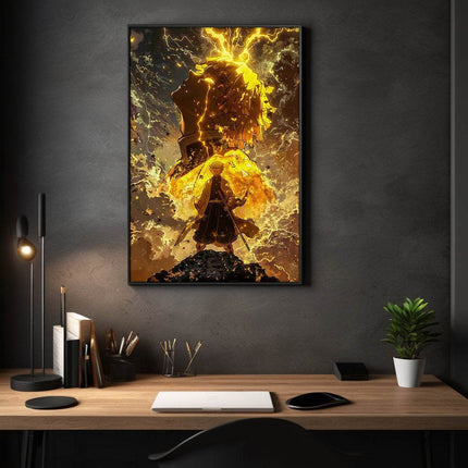 Zenitsu Rage - Demon Slayer - Anime Leinwandbild (Canvas) kaufen bei Linkreich – Jetzt entdecken!