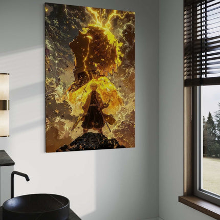 Zenitsu Rage - Demon Slayer - Anime Leinwandbild (Canvas) kaufen bei Linkreich – Jetzt entdecken!