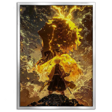 Zenitsu Rage - Demon Slayer - Anime Leinwandbild (Canvas) kaufen bei Linkreich – Jetzt entdecken!