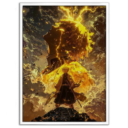 Zenitsu Rage - Demon Slayer - Anime Leinwandbild (Canvas) kaufen bei Linkreich – Jetzt entdecken!