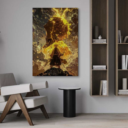 Zenitsu Rage - Demon Slayer - Anime Leinwandbild (Canvas) kaufen bei Linkreich – Jetzt entdecken!