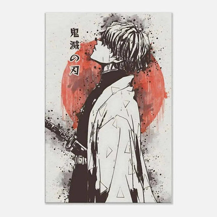 Zenitsu Vintage - Demon Slayer - Anime Leinwandbild (Canvas) kaufen bei Linkreich – Jetzt entdecken!