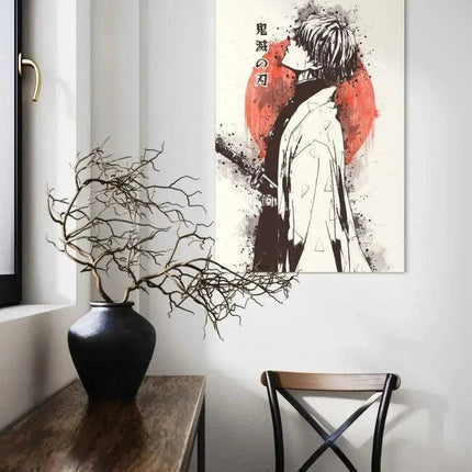 Zenitsu Vintage - Demon Slayer - Anime Leinwandbild (Canvas) kaufen bei Linkreich – Jetzt entdecken!