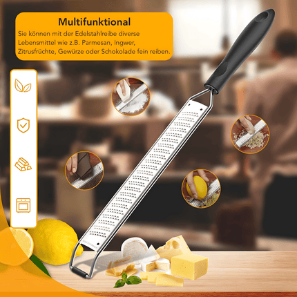 Zester Reibe aus Edelstahl Handreibe mit Schutzabdeckung (Handreibe) kaufen bei Linkreich – Jetzt entdecken!