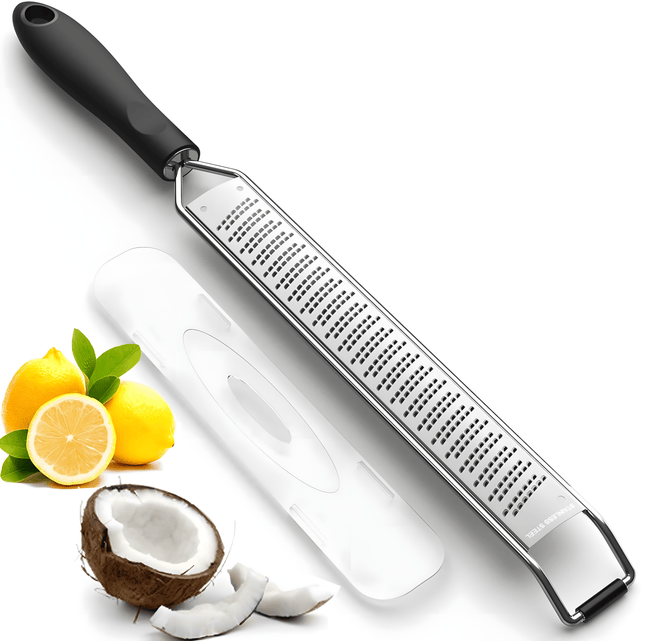 Zester Reibe aus Edelstahl Handreibe mit Schutzabdeckung (Handreibe) kaufen bei Linkreich – Jetzt entdecken!