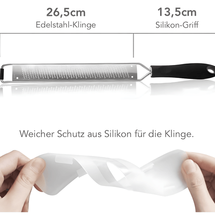 Zester Reibe aus Edelstahl Handreibe mit Schutzabdeckung (Handreibe) kaufen bei Linkreich – Jetzt entdecken!