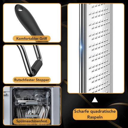 Zester Reibe aus Edelstahl Handreibe mit Schutzabdeckung (Handreibe) kaufen bei Linkreich – Jetzt entdecken!