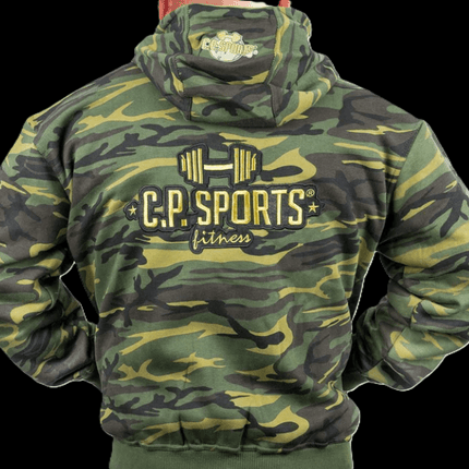 SEO. Zip - Hoodie - Unisex - Camouflage Grün - C.P. Sports - S15 - XS Linkreich
