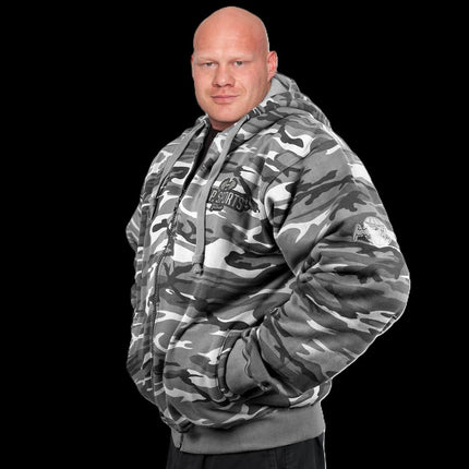 SEO. Zip - Hoodie - Unisex - Camouflage Schnee Weiß - C.P. Sports - S15 - XS Linkreich
