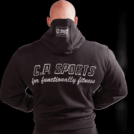 SEO. Zip - Hoodie - Unisex - Schwarz / Weiß - C.P. Sports - S15 - Schwarz Linkreich