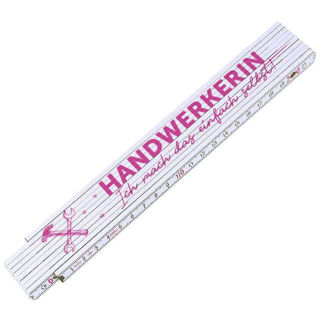 SEO. Zollstock 2 Meter - Handwerkerin - Geschenk zum Muttertag und Geburtstag - Ich mach das selbst Linkreich