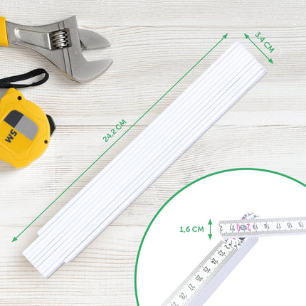 SEO. Zollstock 2 Meter mit Gravur oder Druck - Wunschname - Personalisiert mit Namen - UV Druck Linkreich