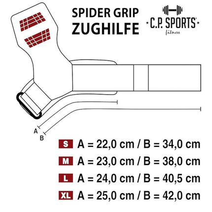 SEO. Zughilfe - Spider Grips - C.P. Sports T1002 - XL Linkreich