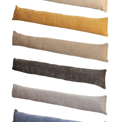 Zugluftstopper Türdichtung Türwindstopper Türen und Fenster Stoff grau creme beige 90 cm (Zugluftstopper) kaufen bei Linkreich – Jetzt entdecken!