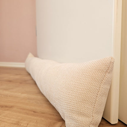 Zugluftstopper Türdichtung Türwindstopper Türen und Fenster Stoff grau creme beige 90 cm (Zugluftstopper) kaufen bei Linkreich – Jetzt entdecken!