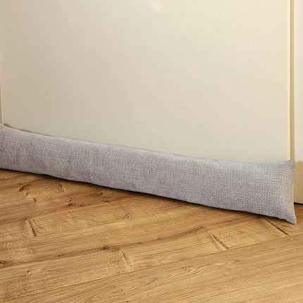 Zugluftstopper Türdichtung Türwindstopper Türen und Fenster Stoff grau creme beige 90 cm (Zugluftstopper) kaufen bei Linkreich – Jetzt entdecken!